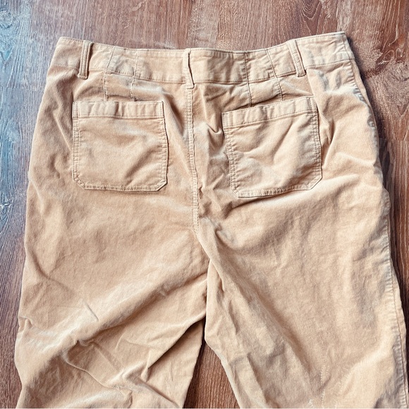 Talbots Tan Wide Leg High Rise Corduroy Pants 16W - Picture 10 of 11